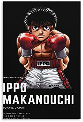 BBZL Hajime No Ippo Anime-Poster Leinwand Kunst Dekoratives Gemälde Bild Druck Modern Familie Junge Mädchen Schlafzimmer Wohnzimmer Dekoration Wanddekoration Poster 30 x 45 cm