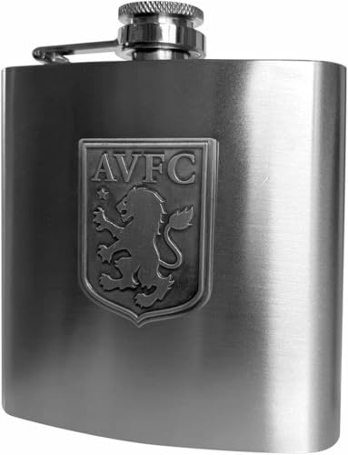 Aston Villa FC Stainless Steel Hip Flask, Drinkware, Sports, Gift