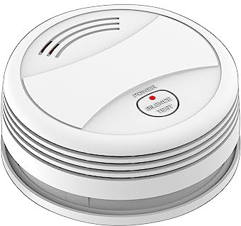 Rauchmelder, Feuermelder mit fotoelektrischem Sensor, Unterstützt Keine Wi-Fi-Verbindung zur Smart Life/Tuya-App (Satz von 3)