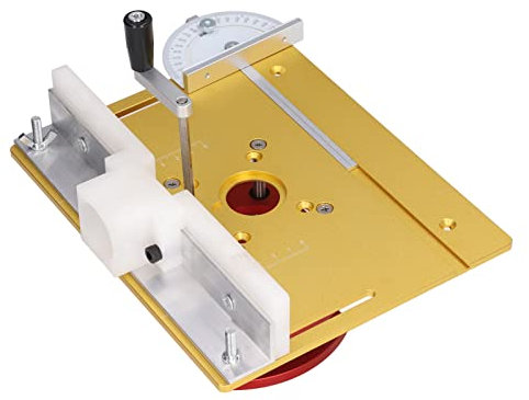 Router Lifts for Woodworking, Router Lift with Top Plate Woodworking Slotting Trimming, Mechanicalcomponents (Gold)
