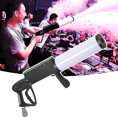 BDXZJ LED-Co2-Pistole, Handheld CO2 Gassäulen Jet Maschine, Rauchpistole, Schussentfernung 8-10M Mit 3M Gasschlauch für Party DJ Konzert Nacht