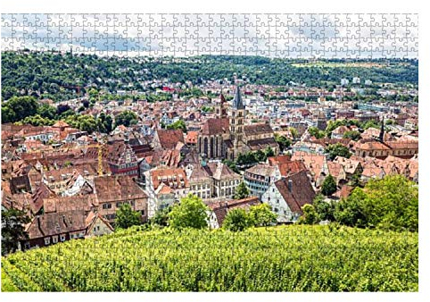 Jigsaw Puzzle 1000 Stück Stuttgart Esslingen Unmögliche Puzzle Einzigartiges Design Holzpuzzlespielzeug Familienspiele Brain Challenge Puzzle Für Kinder