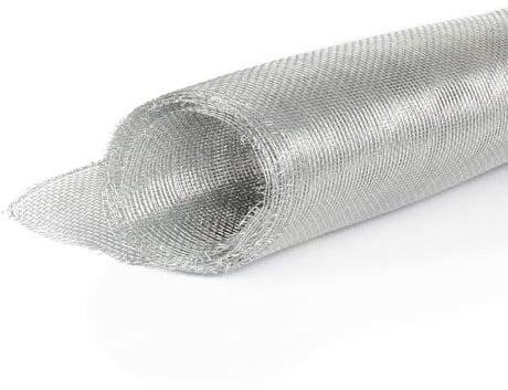 Rouleau Toile Moustiquaire robuste anti-insectes rigide en aluminium - Protection pour animaux, chat, chien. (1,40m x 2m)