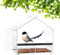 Urban Deco Window Bird Feeder With Strong Suction Cups - Acrylic Seed Feeder With Drainage Holes and Removable Tray for Garden - Clear Window Feeder