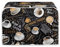 POLERO Coffee Print Kitchen Appliance Cover for Most Standard 4 Slice Toasters, Machine Washable Toaster Bag Dust Cover
