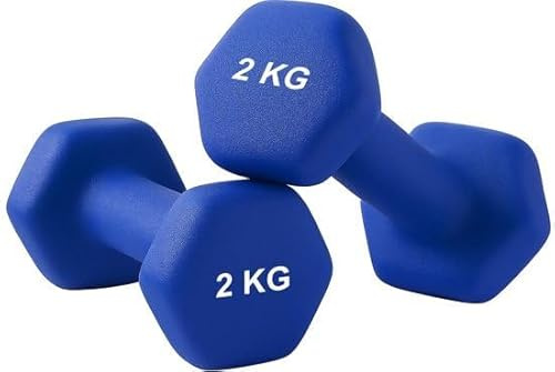 Endless Neoprene Coated Fixed Dumbbell for Gym Exercises | Material : Iron with Vinyl Coat | Weights for Women and Men