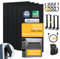 Balkonkraftwerk mit Speicher 3.2 kWh, Solix Solarbank 2 E1600 Pro mit BP1600x1, JaSolar 1760W(+528W) Full Black Bifaziale Solarmodule, Smarten Zähler und 4 Sets Halterung für Flachdach