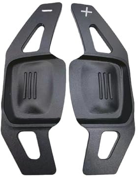 ANBOO 2 Stück Auto Lenkrad Schaltwippen Verlängerung Paddles,Für Tiguan nach 19/CC/Tiguan L/Touran L/Touron/Huiang/Weiling/Lingdu/Golf 8 MK8/23 SagitarLenkrad Schaltknäufe Ersetzen(Schwarz)