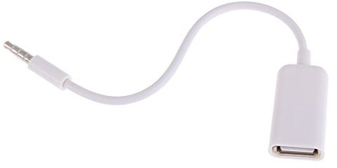 Hztuang USB Femmina a AUX 3,5 mm Maschio Spina Cavo Dati Adattatore Convertitore Audio