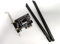 WiFi M2 auf PCIe Adapter 5dbi | Inkl. Externen Antennen | Für M2 WiFi Module mit Key A+E