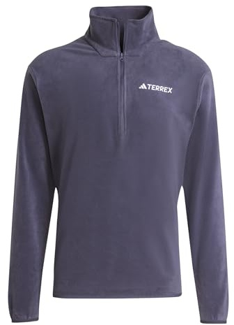 adidas Men's Terrex Multi Essentials Half Zip Fleece Jacket, shadow navy, 3XL