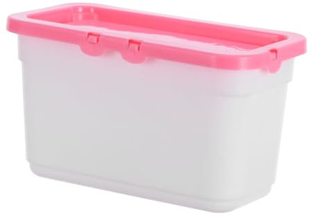 SWOOMEY Pink Storage Laundry Beads Container Lid Dishwasher Pod Laundry Powder Dispenser for Organization