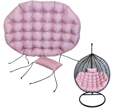 Nana Shop Grand Coussin de Jardin, Coussin Fauteuil Cocon, Coussin Fauteuil Suspendu, Coussin balancelle, Coussin de Jardin Rose Poudré