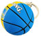 Generico Ball Keyring Compatible with Warriors Blue and Yellow Sports Basketball Gadget Accessories Backpack Gift Idea Men Women Children Creative 3D Pendant