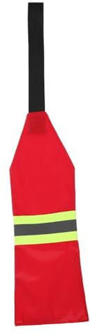 Abaodam Kajak Flagge Briefkasten Reflektoren Reflektierendes Klebeband für Anhänger Anhänger Zubehör Wasserdichte Aufkleber Auto Karosserie Aufkleber Motorrad Aufkleber Fahrradanhänger Flagge Rot