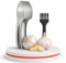 Upgraded Premium Garlic Press – Heavy Duty Garlic Crusher & Mincer – No Peel Needed, Easy Squeeze & Clean – Rustproof, Dishwasher Safe – Effortless Garlic Chopping for Cooking