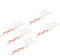 Low -checked Saw -Blades Efficient Cut with High Precisions Plaster Board Board for Most Models Stainless Steel 10PCs
