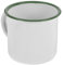 SECFOU Taza de Café de Esmalte Blanca con Vaso Bebidas Frías y Casa y Oficina Antideslizante Limpiar