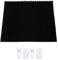 Ausla RV Blinds, 35,4 X 70,9 Pouces Noir Total Tissu Non tissé sans Perçage Adhésif Stores Plissés pour Fenêtres de Caravanes et Camping-Cars (Black)