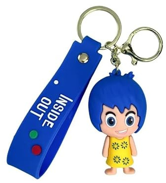 CROXAM Carino Inside Out 2 portachiavi da collezione, un regalo ideale per i fan del film, ottimo regalo per occasioni speciali, Gioia, standard size0