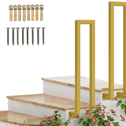 RAPGACBQ Geländer, 1,1/1,8/2,1/2,4/2,7/2,9/3,1/3,3 Fuß Stützstange, für Garten- und Balkonstufen-Dekorations-Haltegriff () (55 cm (1,8 Fuß)) (eine Farbe: 90 cm (2,9 Fuß))