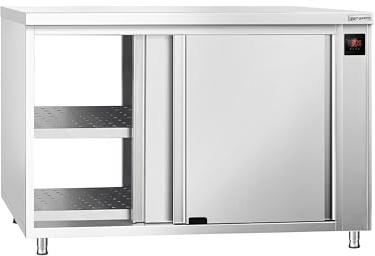 Wärmeschrank PREMIUM - 1000x600mm - mit Durchreiche & Schiebetüren - Digital