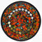Simandra Mosaikschale Tonschale Glasschale Dekoschale Mosaik Kunsthandwerk Glassteine Deko rund Spiegel M Color Orange