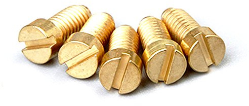M2 x 3mm Brass Slotted Cheese Head,Rounded Head,Machine Screws,100-Piece