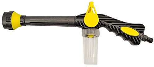 8 in 1 Waschpistole mit 8 Sprüheinstellungen - Integrierte Schaumdüse - Wasserkanone Schaumkanone Schaumpistole für Haus & Garten und Autowäsche mit Autoshampoo Funktion