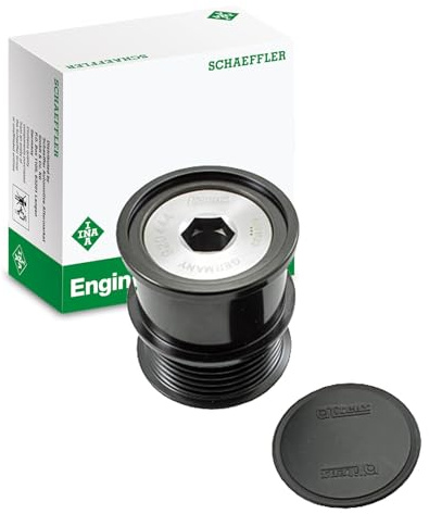 INA Generatorfreilauf Riemenscheibe Lichtmaschine 1764817 CM5Q10A352AA 1781479 Kompatibel mit FORD Fiesta Mk6 Schrägheck JA8, JR8 FOCUS III Turnier FOCUS III Focus Mk4 Turnier HP Puma SUV ECOSPORT