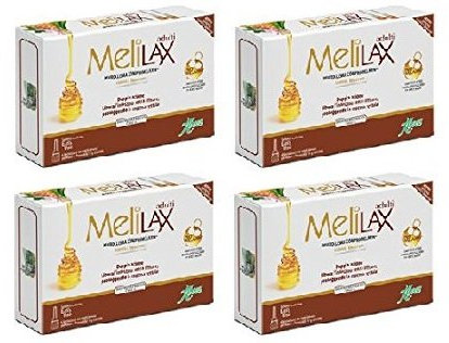ABOCA - MELILAX ADULTI E RAGAZZI 4 CONFEZIONI DA 6 MICROCLISMI, libera l'intestino, proteggendo la mucosa rettale