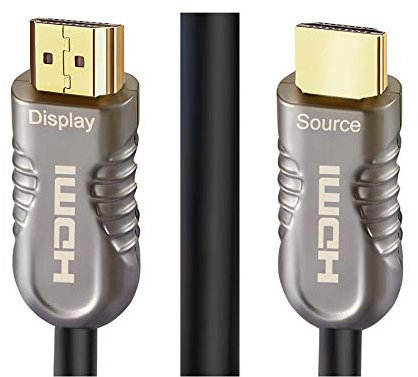 IBRA 4K Fiber Optic HDMI Cable 15M HDMI Lead-Ultra High-Speed 18Gbps v2.0b Cord Support 4K@60Hz, 4:4:4, 3D/ 4K HDR HDCP 2.2, Video UHD 2160p, HD 1080p, Roku Box, Xbox One X, Home Theater, PS4, PS3