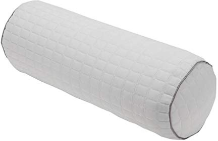 Kingnex Nackenrolle zum Schlafen auf Rücken oder Seite unter dem Knie zur Linderung von Schmerzen im unteren Rücken zwischen den Beinen für Seitenschläfer, Zylinderkissen mit abnehmbarem Kühlbezug,