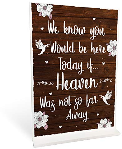 RED OCEAN MEMORIAL WEDDING Table Sign Gift Reception Wedding Decoration Table Plaque Remembrance Sign