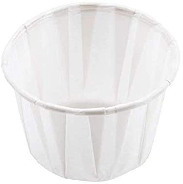We Can Source It Ltd - Compostable Paper Souffle Cup Portion Pots, Paper Ramekin Sauce Pots 2oz, 250 Pieces