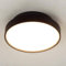 Kwazar Luminaire Garten Deckenleuchte schwarz Ø 30cm, 2 x E27 Fassung, IP65 Wasserdicht Feuchtraumleuchte Außen Lampe Lupin
