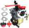 951-10956A Vergaser für MTD Cub Cadet Schneefräse 751-10956 951-10956A 751-10956 751-10956A 751-14018 951-14018 751-12612 951-12612 und Huayi 161SA 161S Vergaser-Ersatzsatz mit Zündschläuchen
