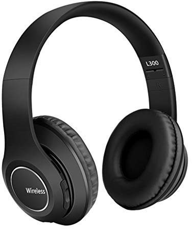 HIJIN Bluetooth Stereo Headphones, Headset Wireless Noise Cancelling Headphones with Built-In Mic Wireless Mode, for Kids, Adults, TV, Online Class, Home Office,B