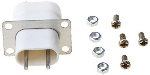 Belti Inicio Horno microondas electrónico Magnetrón Filamento Convertidor de Enchufe de 4 Pines Blanco