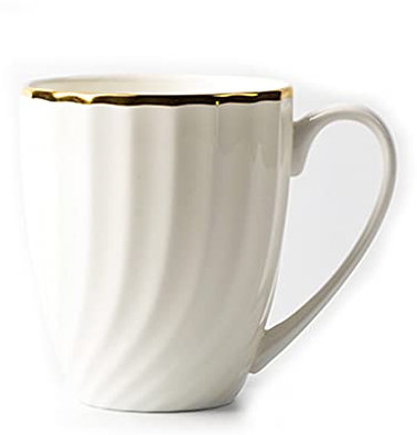 Tasse A Cafe Blanche Porcelaine Tasse A Cafe Blanche Porcelaine New Wave Tasses À Café Blanc Avec Garniture En Or Gobelets Lattes Pour Bureaux Et Maison Café Tasse De Café Blanc Céramique