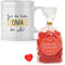 OWLBOOK® Personalisierte Geschenke für Frauen Tasse Personalisiert Name Beste Oma Tasse mit Spruch mit Fruchtgumi Geschenke Geschenkideen für Oma zum Geburtstag Weihnachten Keramik 300 ml