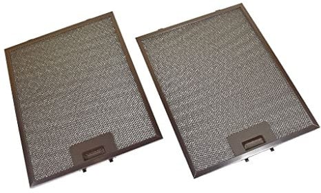 Yourspares Universal Cooker Hood Metal Grease Filter (Silver, 320 x 260mm) x 2 Pack