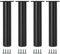 LOVEM Lot De 4 Pieds De Meubles Noir Pied De Table Ronds Réglable,Aluminum Alloy | Finition En Anodisé Socles Pieds Meuble Cuisine 6-40cm Tv Commode Pieds Pour Meuble De Salle De Bain (35cm,Noir)