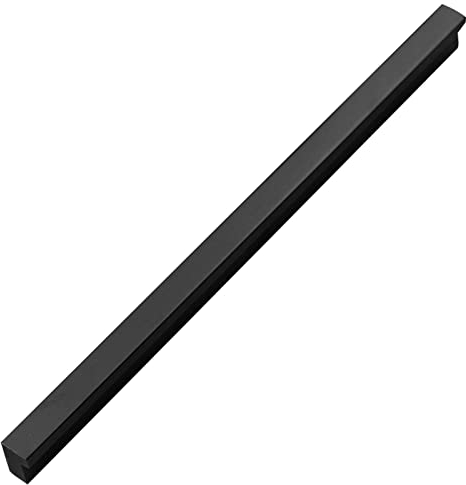 Schrankgriff Schwarz Möbelgriffe L Form Küchenschrank Schrank Türgriff Aluminiumlegierung Zugknöpfe Kommode Schubladengriff Stangengriff Küchenschrank Ziehgriffe Knauf (Total length 1500mm)