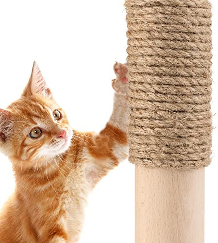 Navaris Cordre Arbre à Chat - Lot 2X Bobine Corde de Jute Naturelle 20 m pour création griffoir Chat - Ficelle Ø 6 mm Protection Pieds Table Chaise