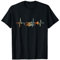 Retro Trompete Herzschlag Orchester Musiker Trompeter T-Shirt