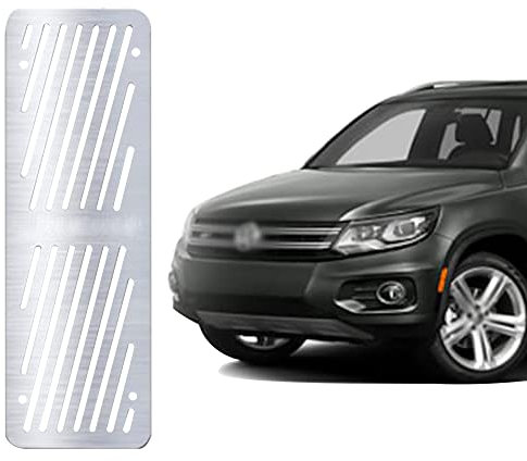 Auto Fußstütze Pedale Kompatibel mit VW Tiguan 2011-2016 | Chrom Edelstahl Auto Fußrasten Pedale | Auto Fußablage Pedal Auto Ruhepedal Linkes Fußpedal | Auto Innen Chrom Zubehör