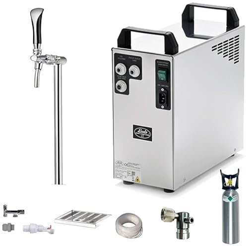 BieTal® Tafelwassergerät Wassersprudler Sprudelwasseranlage mit Schanksäule 1-leitig inkl. Zapfhahn als Komplettset ohne Kühlung