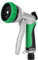 RESTMO Hose Pipe Spray Gun, Heavy Duty Garden Hose Spray Gun, High Pressure Hose Nozzle, Metal Hand Sprayer with 7 Patterns and Water Flow Control, Ideal to Water Plant & Lawn, Wash Car & Pet, Green