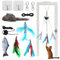 XWCHASA 10 Packs Door Hanging Cat Toy, Interactive Cat Toy Mice for indoor Cats Adult Kitten Toys, Interactive Cat Toys Mouse for Hunting Exercise Cat Boredom Breakers